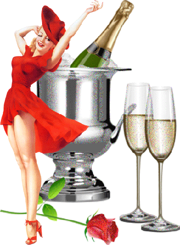 Résultat de recherche d'images pour "femme gif champagne"