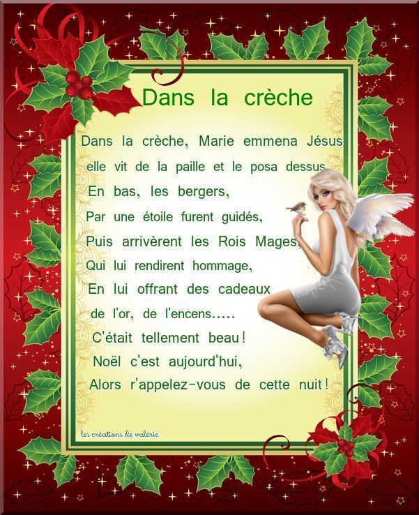 poème sur la crèche