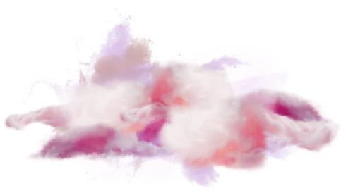 nuage rose aux framboises clipart